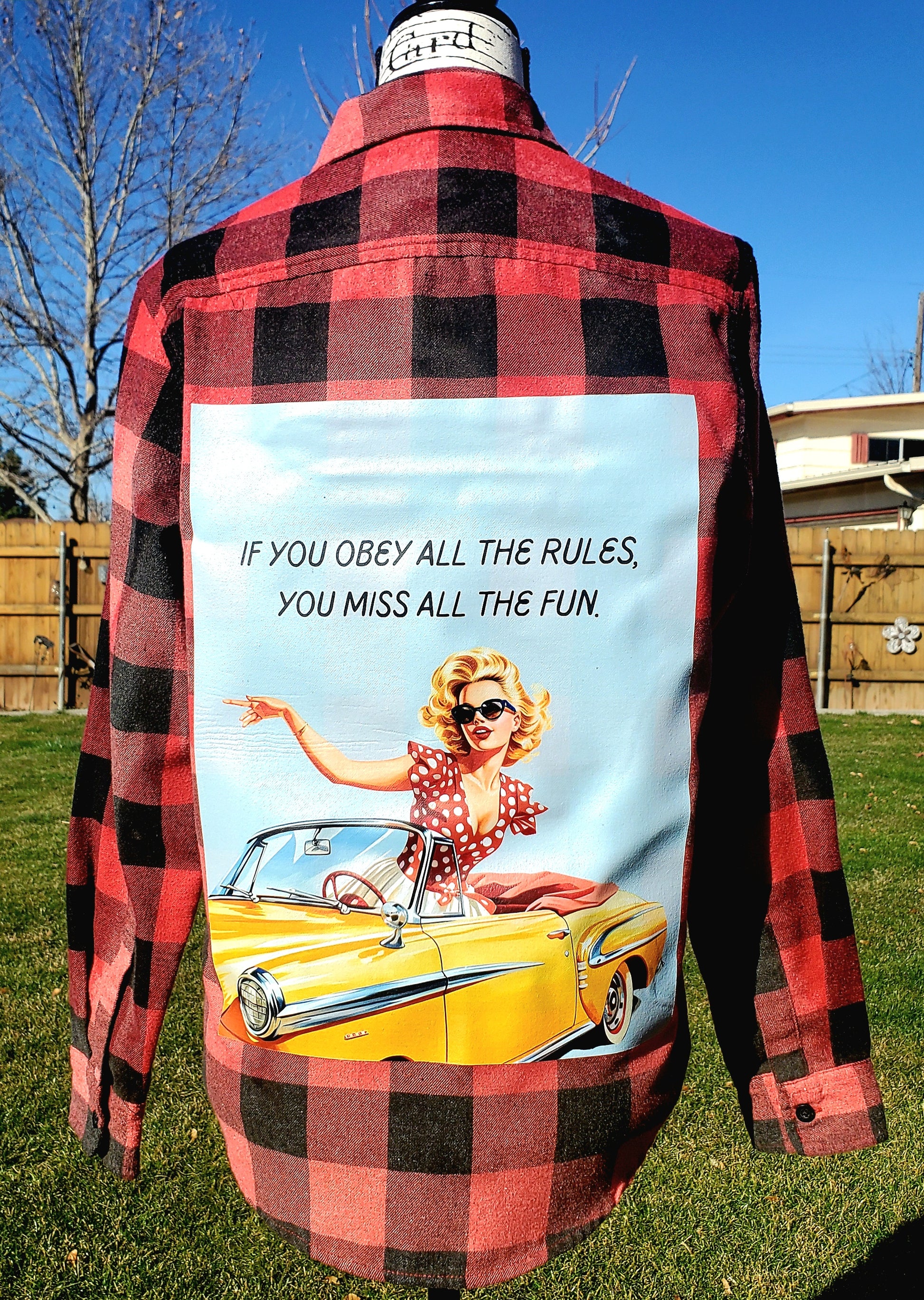 Obey all the rules - RTS Bleached Flannel - sz Small-ish - Adventure Plaids