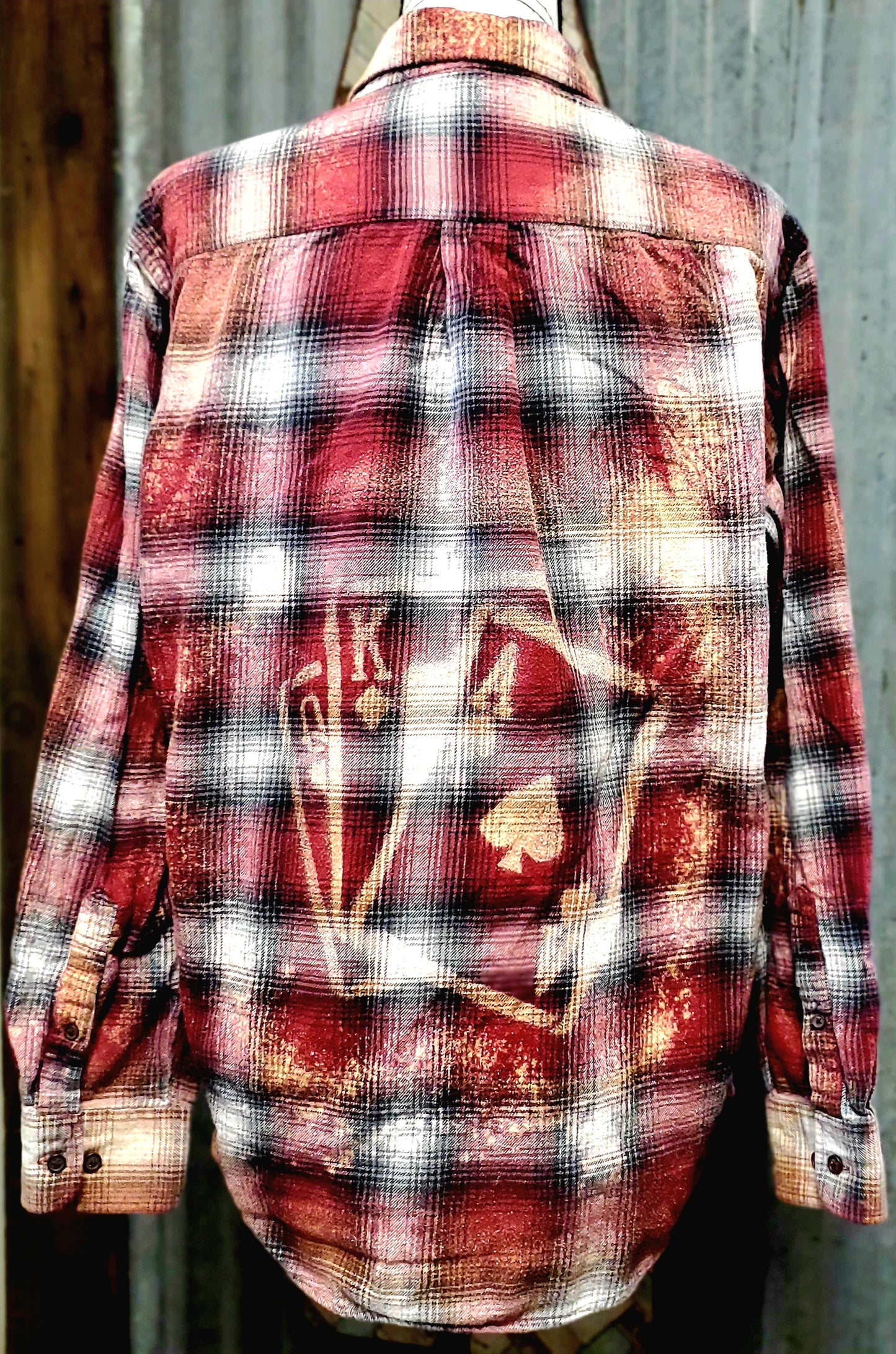 The Gambler Bleached Flannel - RTS Sz Medium-ish - Adventure Plaids