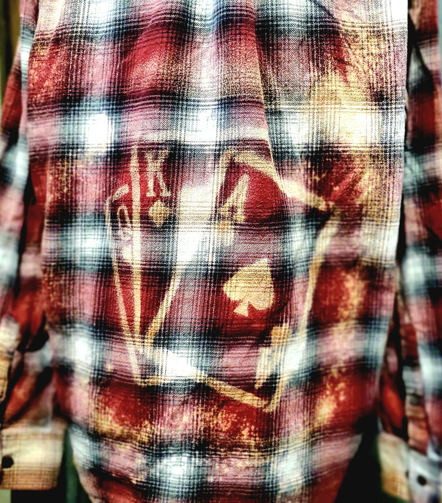 The Gambler Bleached Flannel - RTS Sz Medium-ish - Adventure Plaids