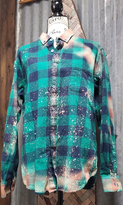 Desert Drifter Bleached Flannel -RTS Sz XL-ISH - Adventure Plaids