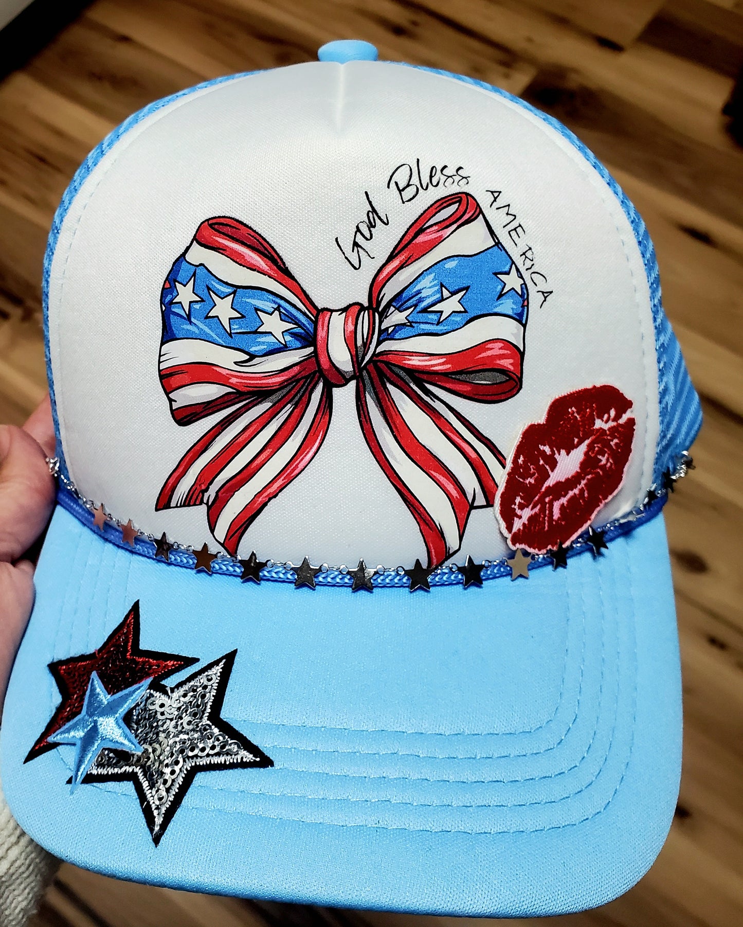 God Bless America Trucker Hat - Adventure Plaids