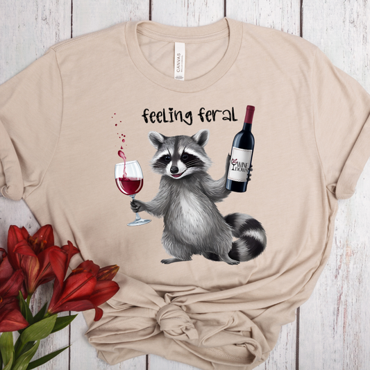 Feeling Feral Wine Drinker - Exclusive to 2C WineDown - T-shirt - Pre-order