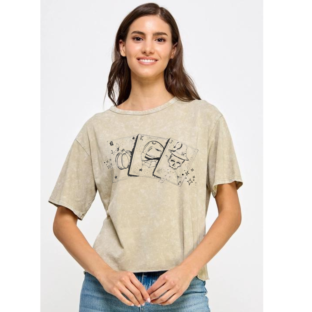 All Hollow's Eve Long Cropped Tee