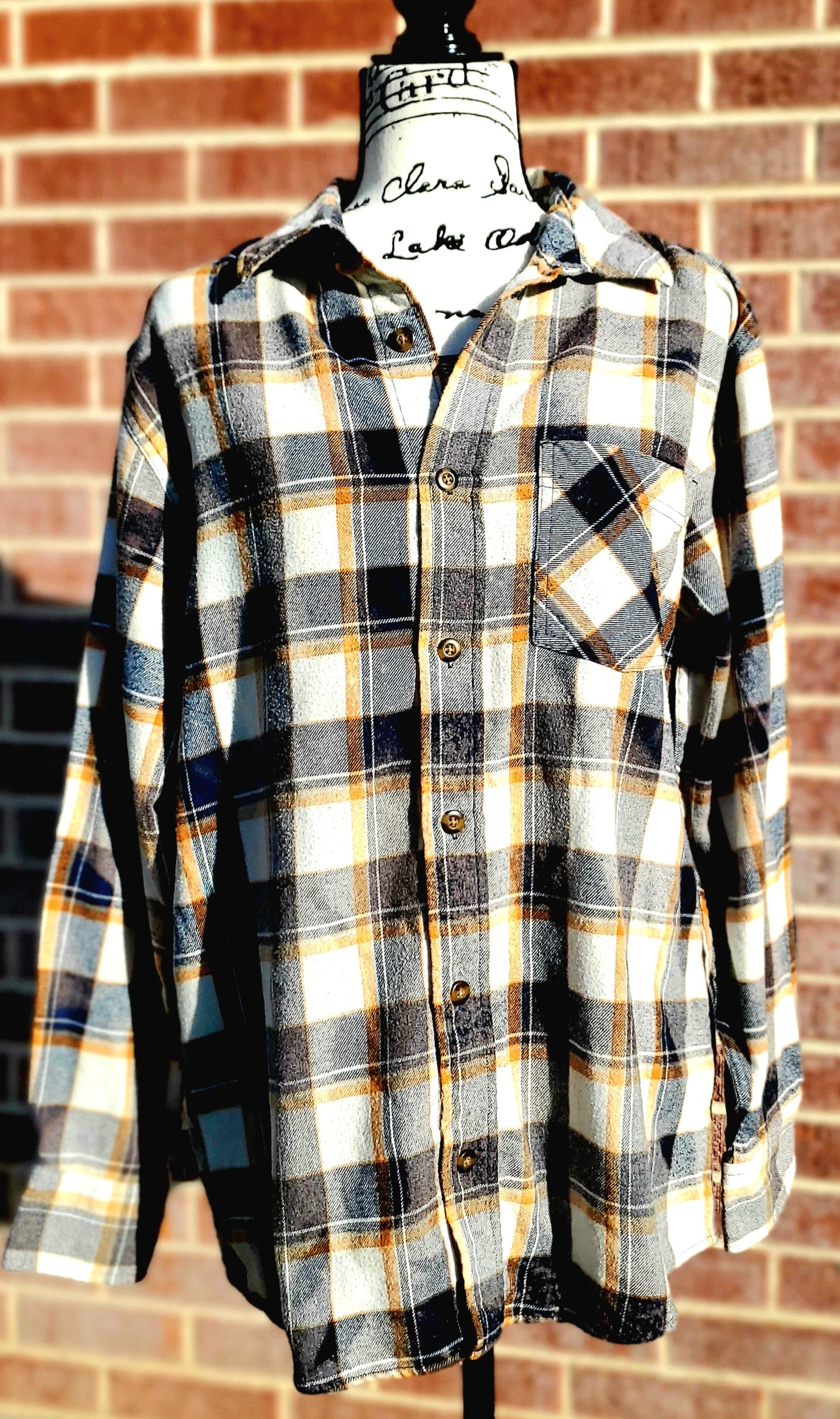 Colorful Bull Bison Bleached Flannel - RTS Sz Medium-ish - Adventure Plaids