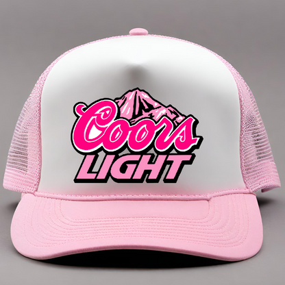 Pink Coors Light Trucker Hat - Adventure Plaids