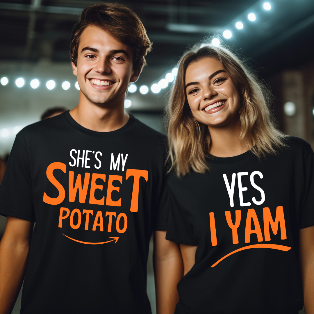 Couple of Yams - Matching Male & Female T-shirts