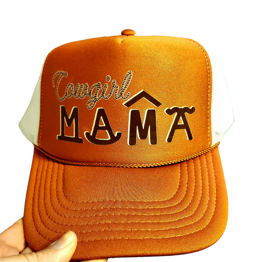 Cowgirl Mama Branded Trucker Hat - Adventure Plaids