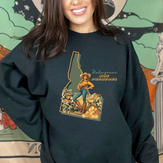 Idaho Grows Hot Potatoes Sweatshirt - Pre-order