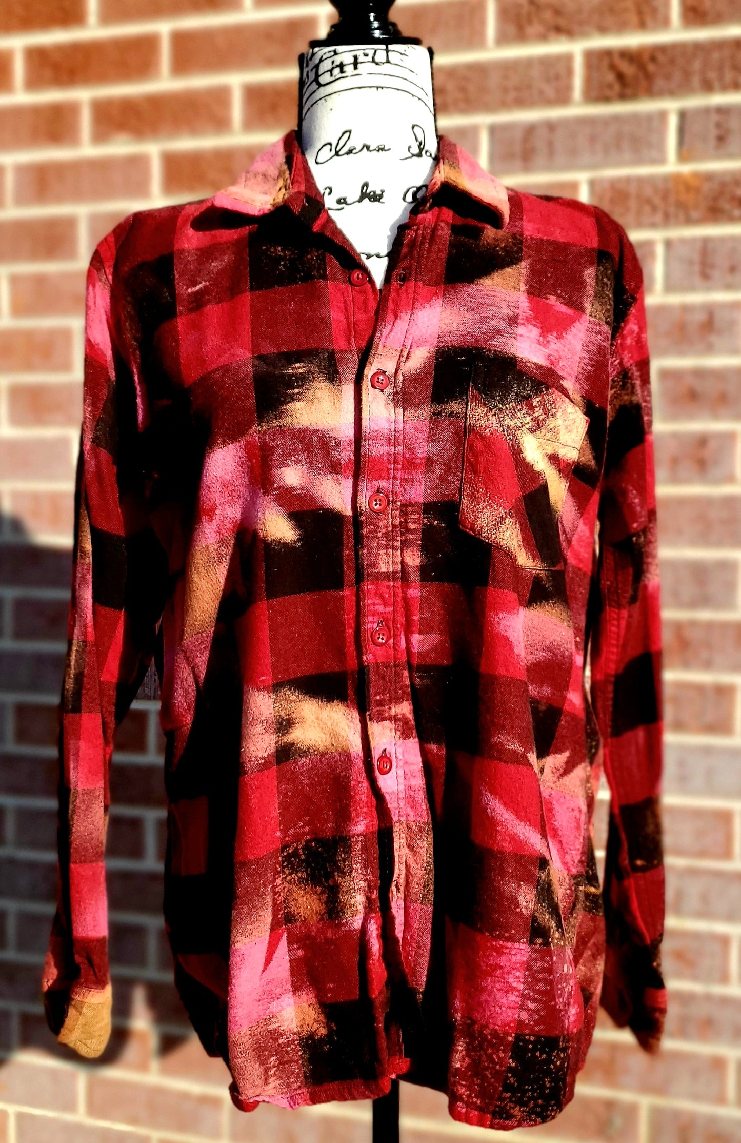 PNW Bleached Flannel - RTS Sz Medium-ish - Adventure Plaids