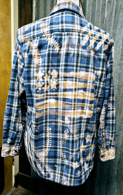 Hey Batter Batter - RTS Bleached Flannel - Adventure Plaids