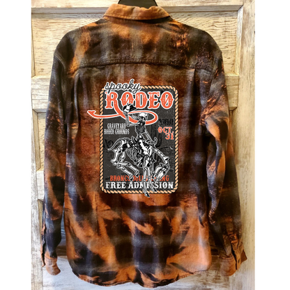 Spooky Rodeo Bleached Flannel - PRE-ORDER