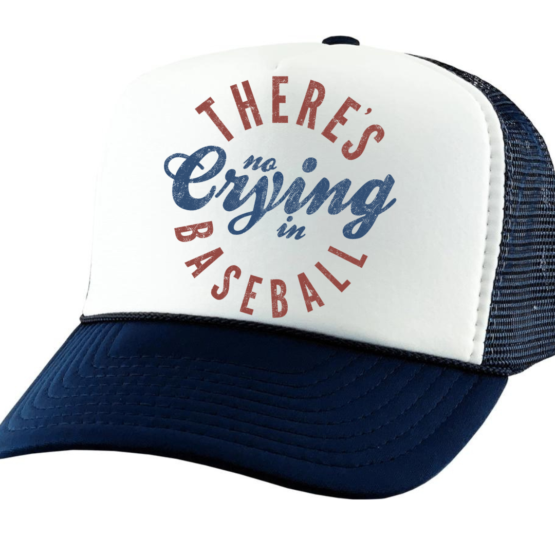 There's no crying in baseball - Trucker Hat - Adventure Plaids