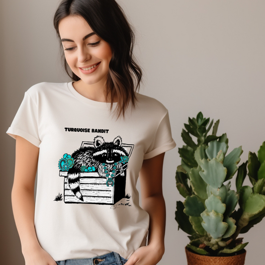 Turquoise Bandit Tee