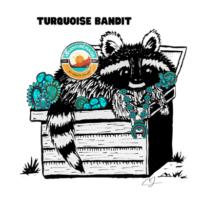 Turquoise Bandit Tee