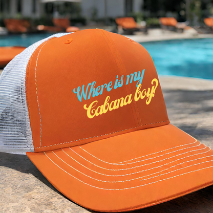 Where is my cabana boy? - Trucker Hat - Adventure Plaids