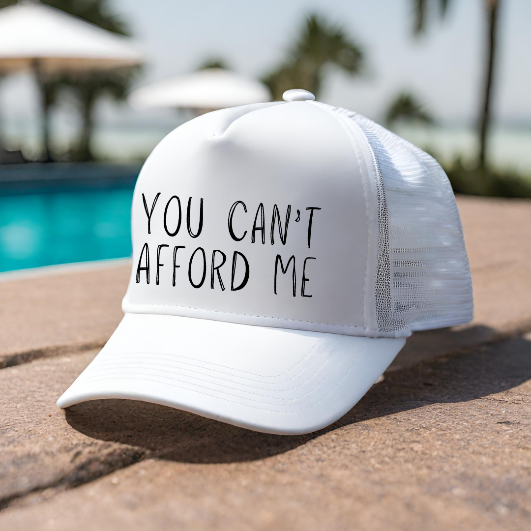 You Can't Afford Me - Trucker Hat - Adventure Plaids