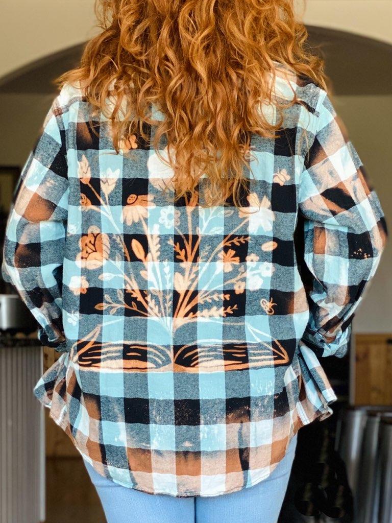 April showers bring May flowers -Pre-order Flannel - Adventure Plaids