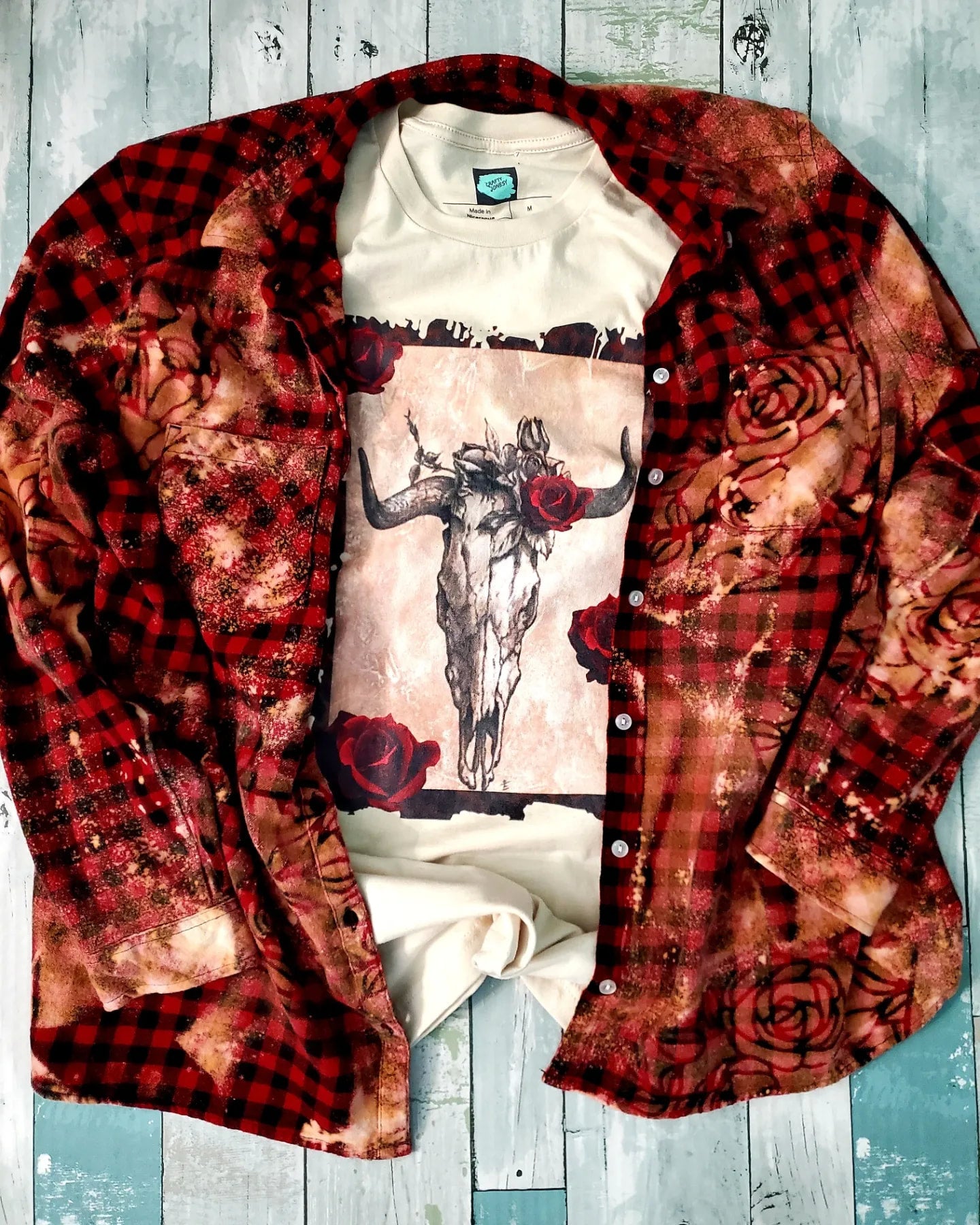 Rosie - Bleached Flannel PRE-ORDER - Adventure Plaids