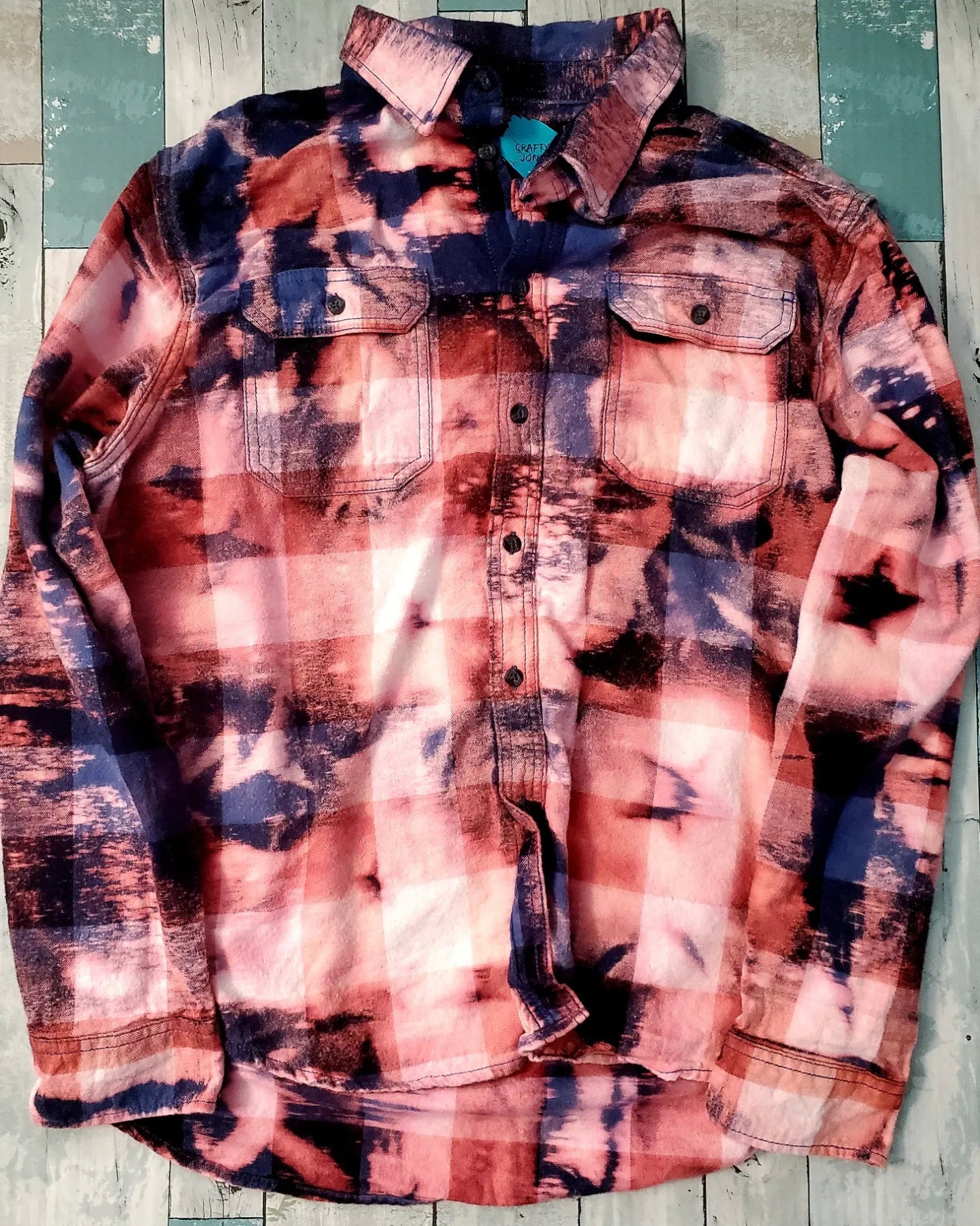 Starry Night Bleached Flannel-Pre-order - Adventure Plaids