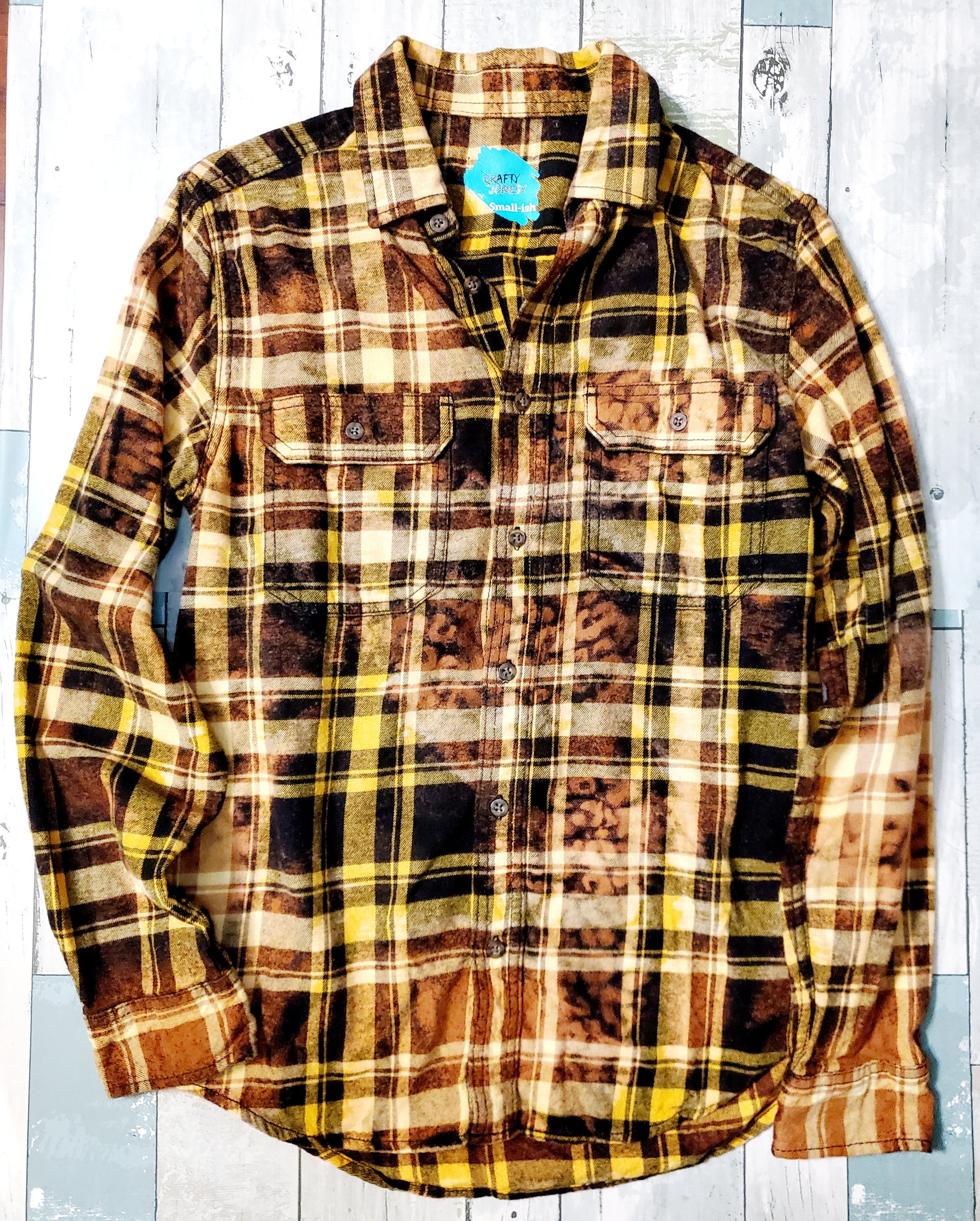 Leopard Print Bleached Flannel - PRE-ORDER - Adventure Plaids