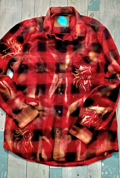 Wild Horse Bleached Flannel - Pre-order - Adventure Plaids