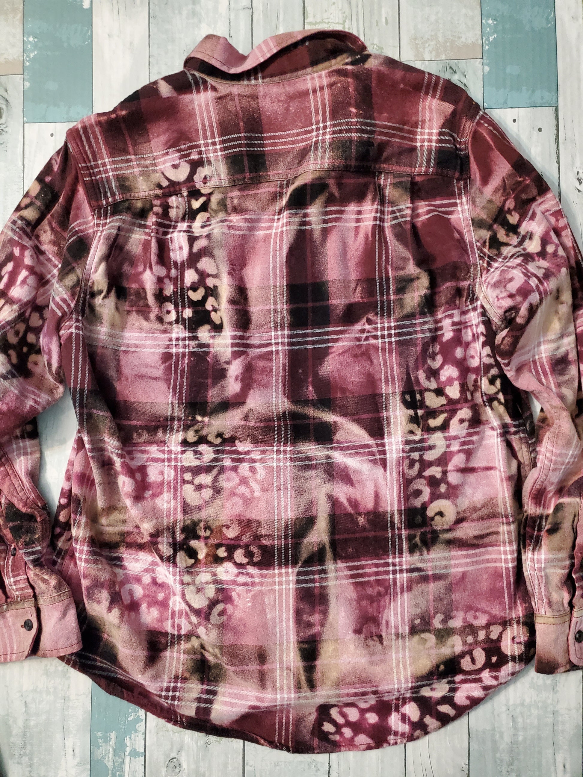 Leopard Print Bleached Flannel - PRE-ORDER - Adventure Plaids