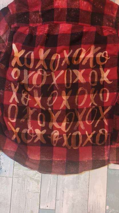 XOXO Bleached Flannel - PRE-ORDER