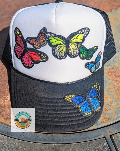 Rainbow Butterfly Trucker Hat