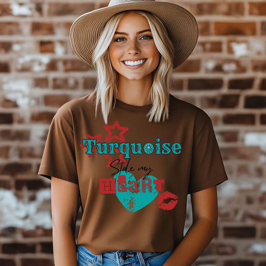 Turquoise Stole my Heart T-shirt - Pre-Order